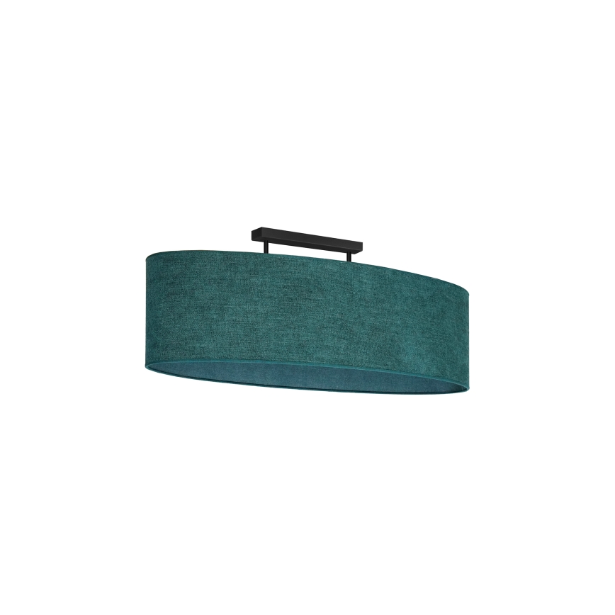 Duolla - Surface-mounted chandelier OVAL 2xE27/15W/230V green