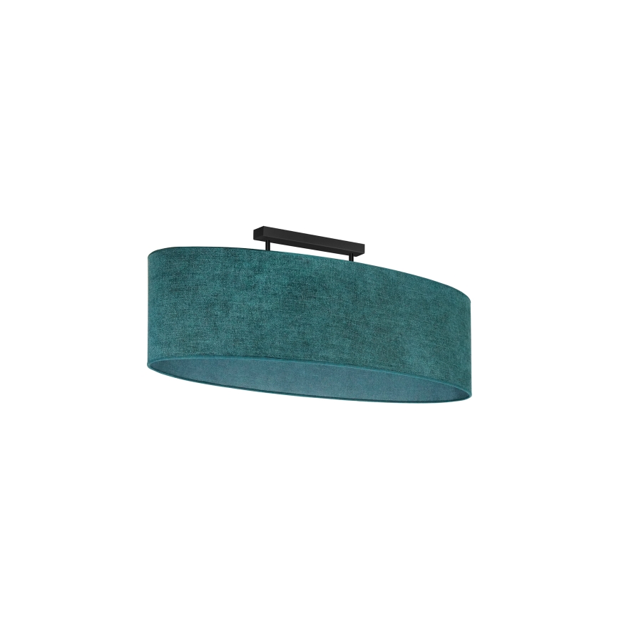 Duolla - Surface-mounted chandelier OVAL 2xE27/15W/230V green