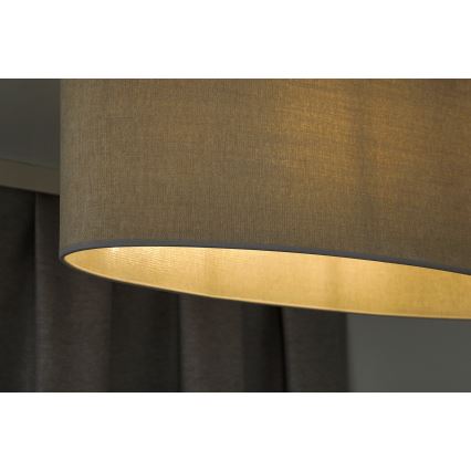 Duolla - Surface-mounted chandelier OVAL 2xE27/15W/230V grey