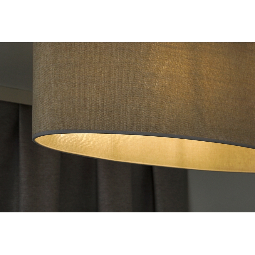 Duolla - Surface-mounted chandelier OVAL 2xE27/15W/230V grey