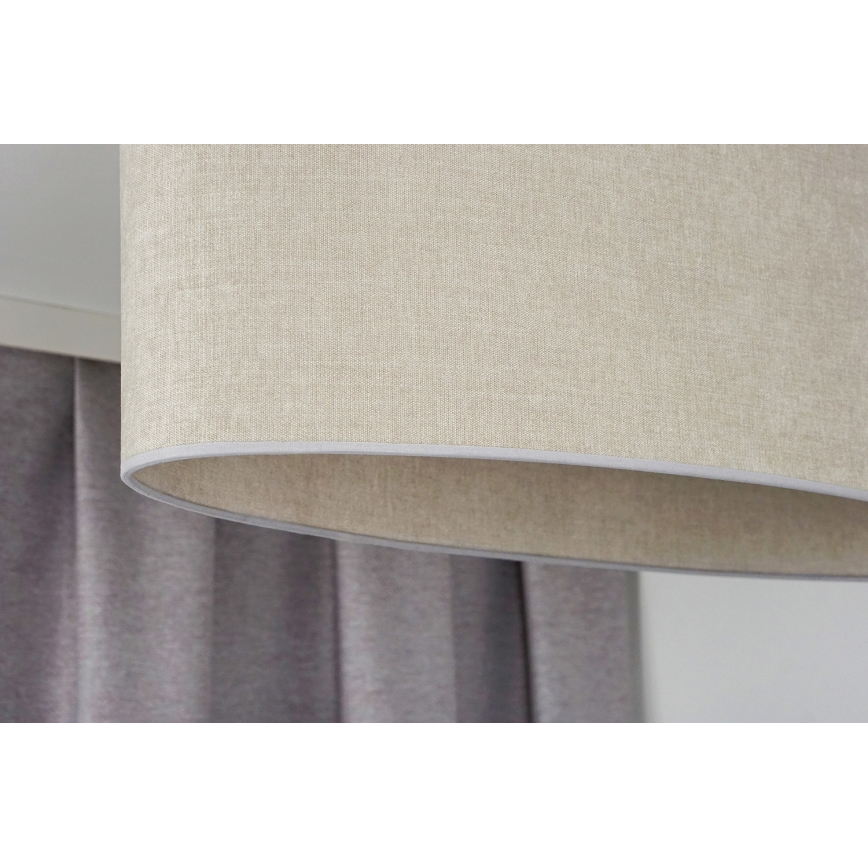 Duolla - Surface-mounted chandelier OVAL 2xE27/15W/230V grey