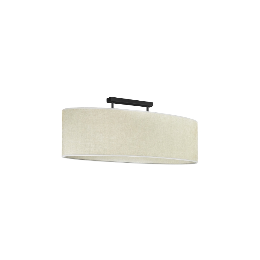 Duolla - Surface-mounted chandelier OVAL 2xE27/15W/230V grey