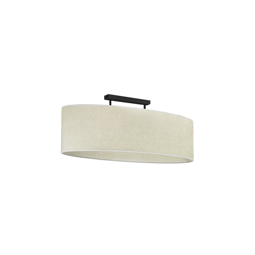 Duolla - Surface-mounted chandelier OVAL 2xE27/15W/230V grey