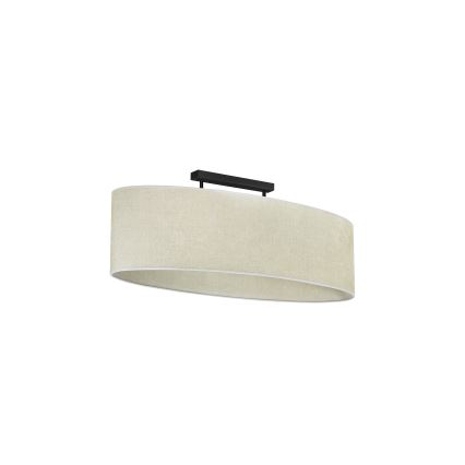 Duolla - Surface-mounted chandelier OVAL 2xE27/15W/230V grey