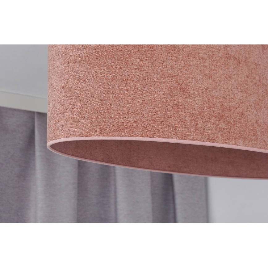 Duolla - Surface-mounted chandelier OVAL 2xE27/15W/230V pink