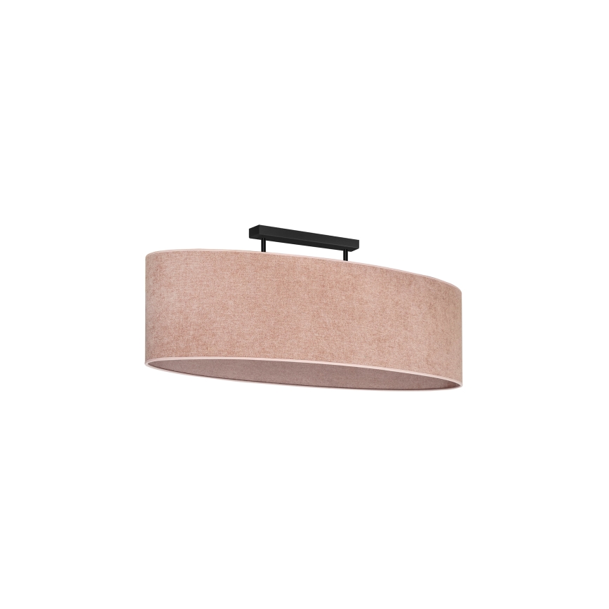 Duolla - Surface-mounted chandelier OVAL 2xE27/15W/230V pink