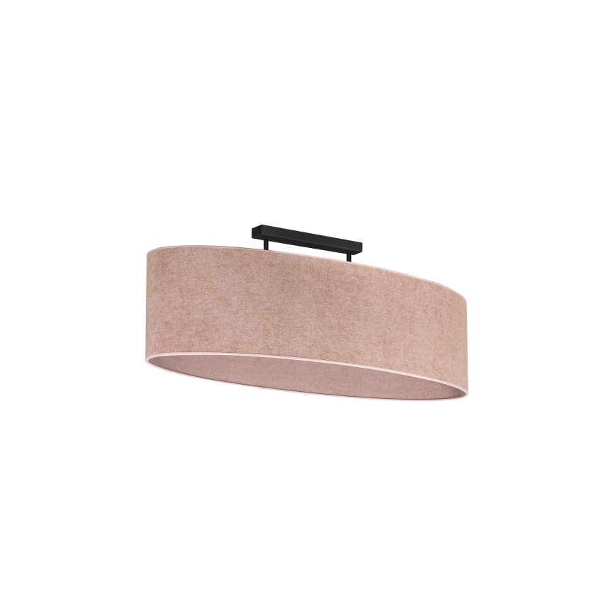 Duolla - Surface-mounted chandelier OVAL 2xE27/15W/230V pink