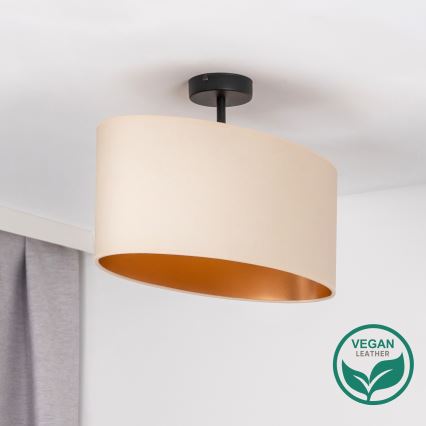 Duolla - Surface-mounted chandelier OVAL VEGAN 1xE27/15W/230V creamy