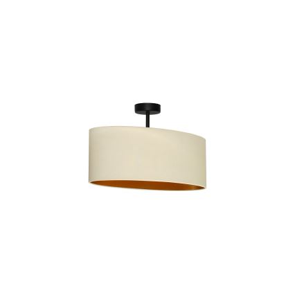 Duolla - Surface-mounted chandelier OVAL VEGAN 1xE27/15W/230V creamy