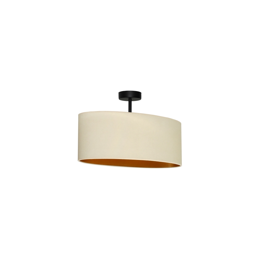 Duolla - Surface-mounted chandelier OVAL VEGAN 1xE27/15W/230V creamy
