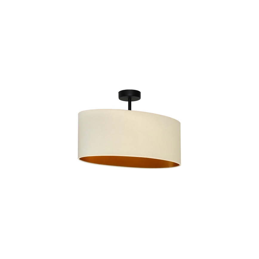 Duolla - Surface-mounted chandelier OVAL VEGAN 1xE27/15W/230V creamy