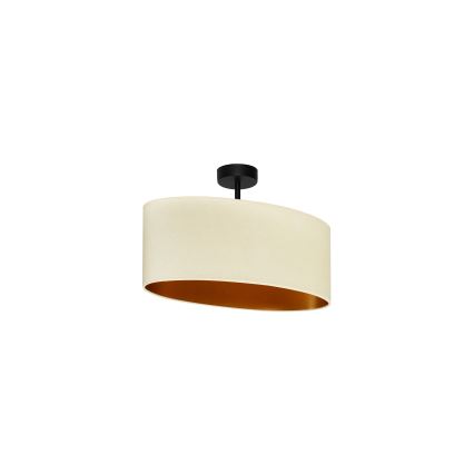 Duolla - Surface-mounted chandelier OVAL VEGAN 1xE27/15W/230V creamy