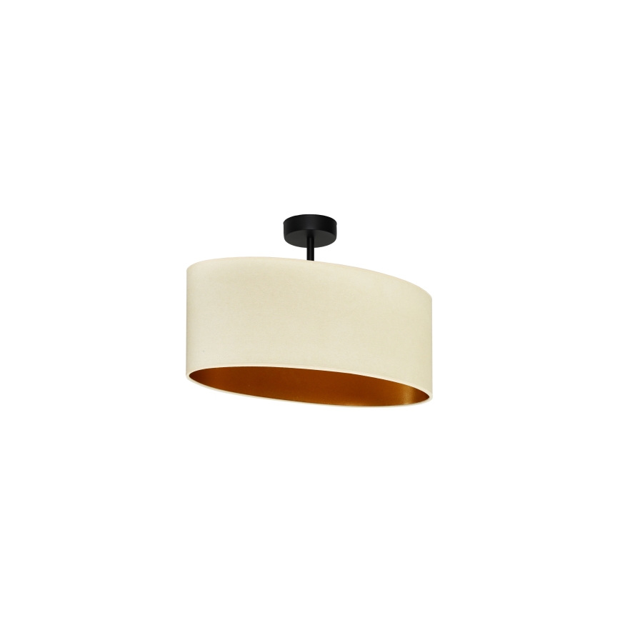 Duolla - Surface-mounted chandelier OVAL VEGAN 1xE27/15W/230V creamy