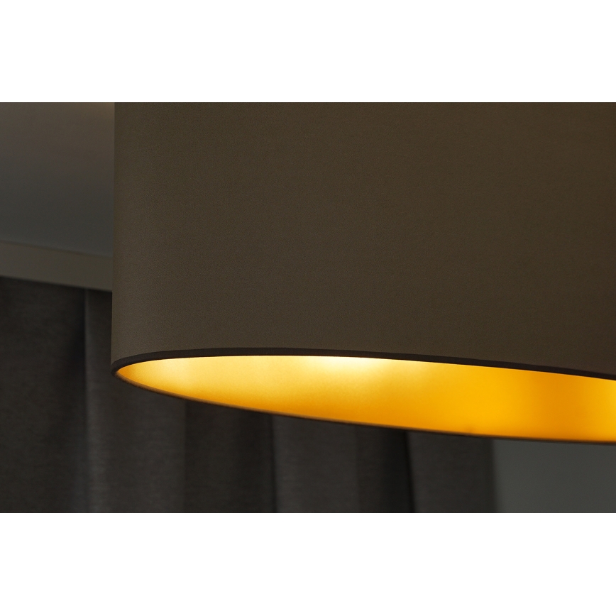 Duolla - Surface-mounted chandelier OVAL VEGAN 2xE27/15W/230V beige