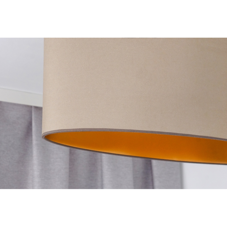 Duolla - Surface-mounted chandelier OVAL VEGAN 2xE27/15W/230V beige