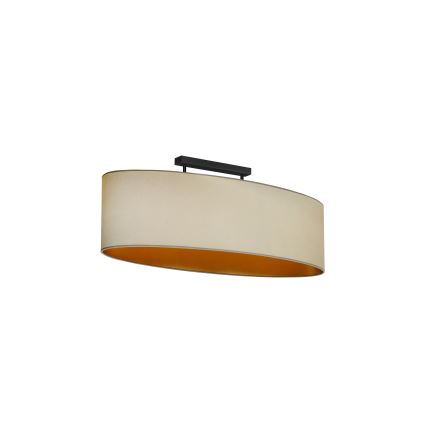 Duolla - Surface-mounted chandelier OVAL VEGAN 2xE27/15W/230V beige