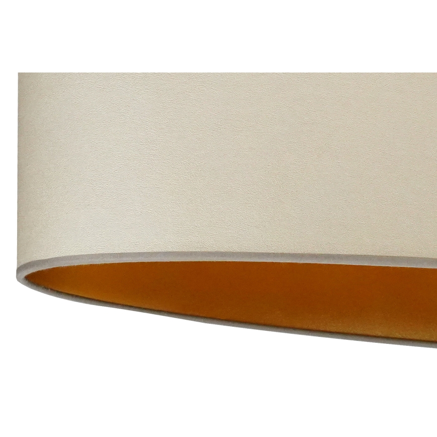 Duolla - Surface-mounted chandelier OVAL VEGAN 2xE27/15W/230V beige