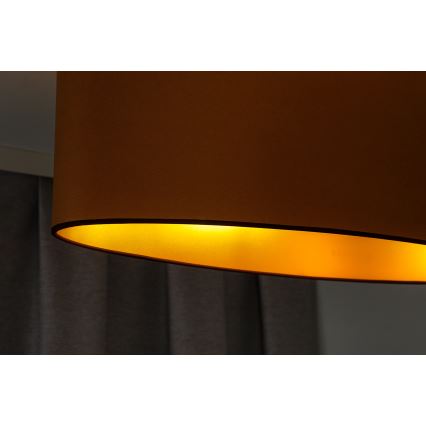 Duolla - Surface-mounted chandelier OVAL VEGAN 2xE27/15W/230V brown