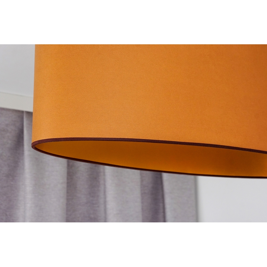 Duolla - Surface-mounted chandelier OVAL VEGAN 2xE27/15W/230V brown
