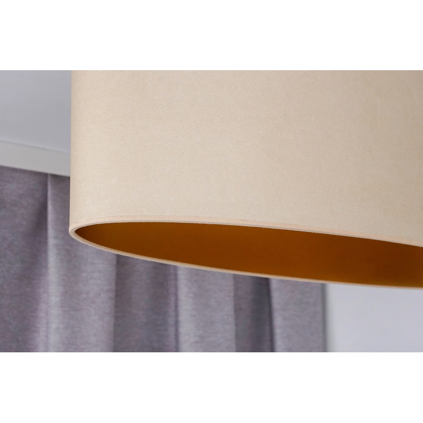 Duolla - Surface-mounted chandelier OVAL VEGAN 2xE27/15W/230V creamy
