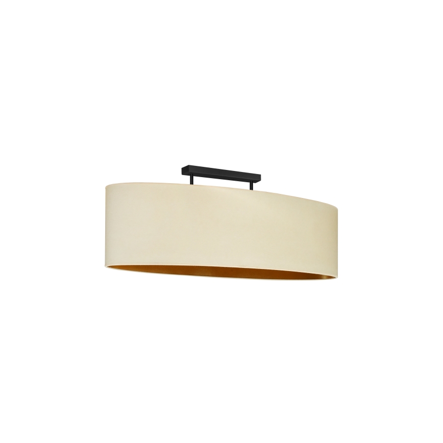 Duolla - Surface-mounted chandelier OVAL VEGAN 2xE27/15W/230V creamy