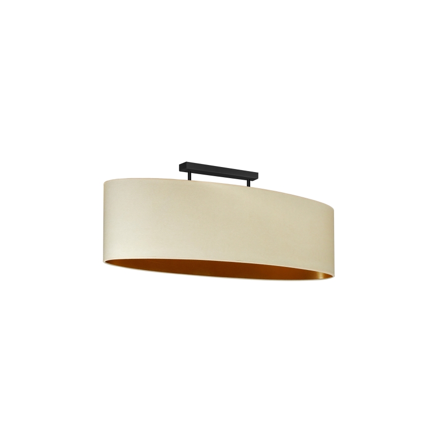 Duolla - Surface-mounted chandelier OVAL VEGAN 2xE27/15W/230V creamy