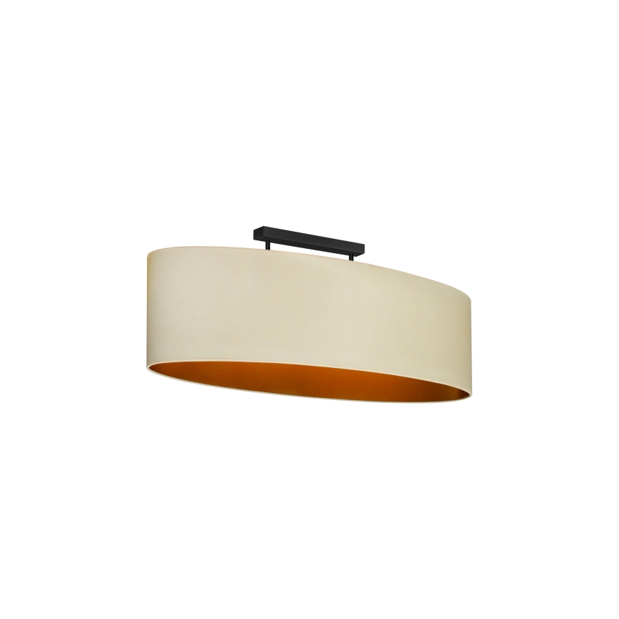 Duolla - Surface-mounted chandelier OVAL VEGAN 2xE27/15W/230V creamy