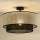 Duolla - Surface-mounted chandelier RATTAN YUTE 1xE27/15W/230V d. 45 cm creamy/black