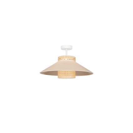 Duolla - Surface-mounted chandelier RIO RATTAN 1xE27/15W/230V d. 45 cm beige/rattan