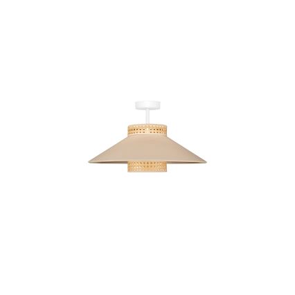 Duolla - Surface-mounted chandelier RIO RATTAN 1xE27/15W/230V d. 45 cm beige/rattan