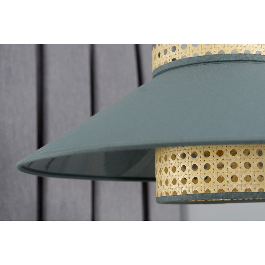 Duolla - Surface-mounted chandelier RIO RATTAN 1xE27/15W/230V d. 45 cm green/rattan