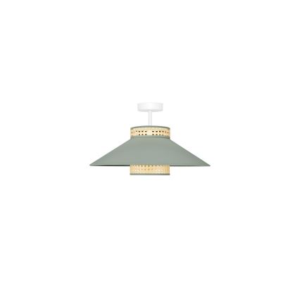 Duolla - Surface-mounted chandelier RIO RATTAN 1xE27/15W/230V d. 45 cm green/rattan