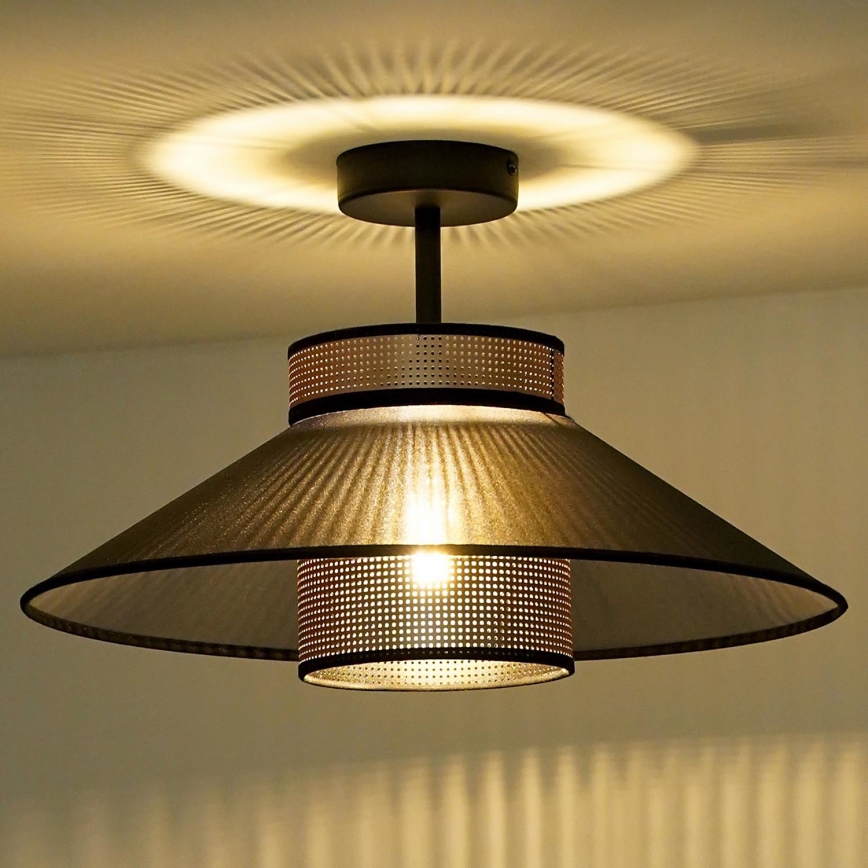 Duolla - Surface-mounted chandelier RIO SHINY 1xE27/15W/230V d. 45 cm black/copper