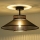 Duolla - Surface-mounted chandelier RIO SHINY 1xE27/15W/230V d. 45 cm black/copper