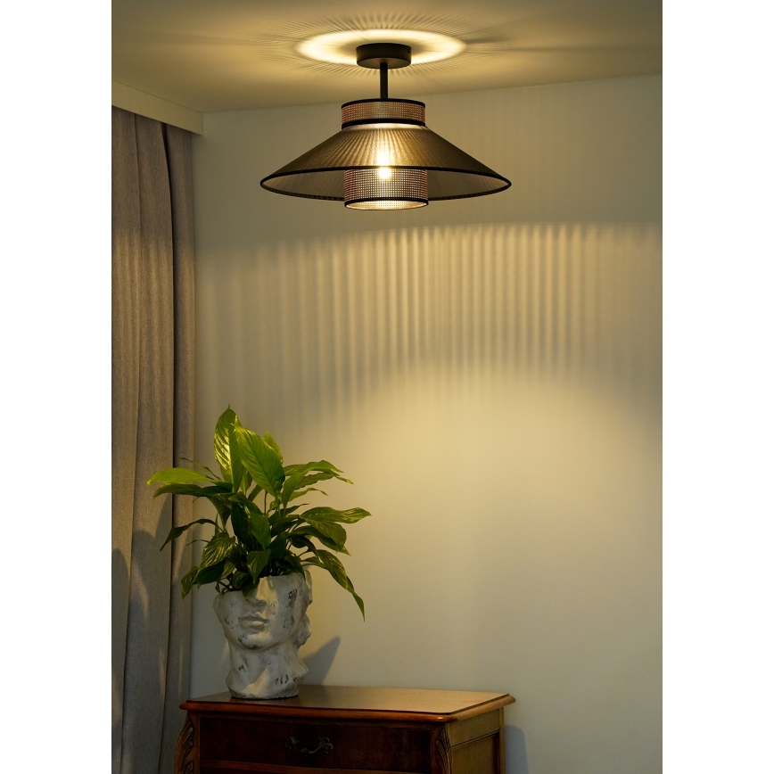 Duolla - Surface-mounted chandelier RIO SHINY 1xE27/15W/230V d. 45 cm black/copper