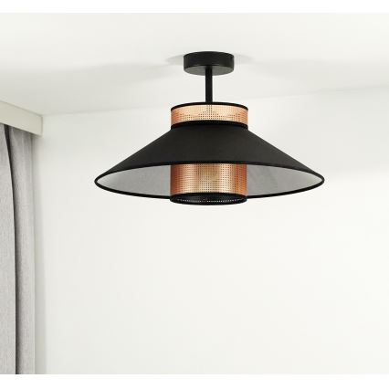 Duolla - Surface-mounted chandelier RIO SHINY 1xE27/15W/230V d. 45 cm black/copper