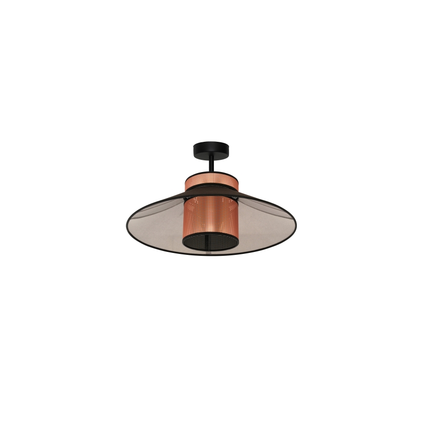 Duolla - Surface-mounted chandelier RIO SHINY 1xE27/15W/230V d. 45 cm black/copper
