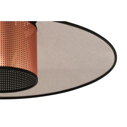 Duolla - Surface-mounted chandelier RIO SHINY 1xE27/15W/230V d. 45 cm black/copper