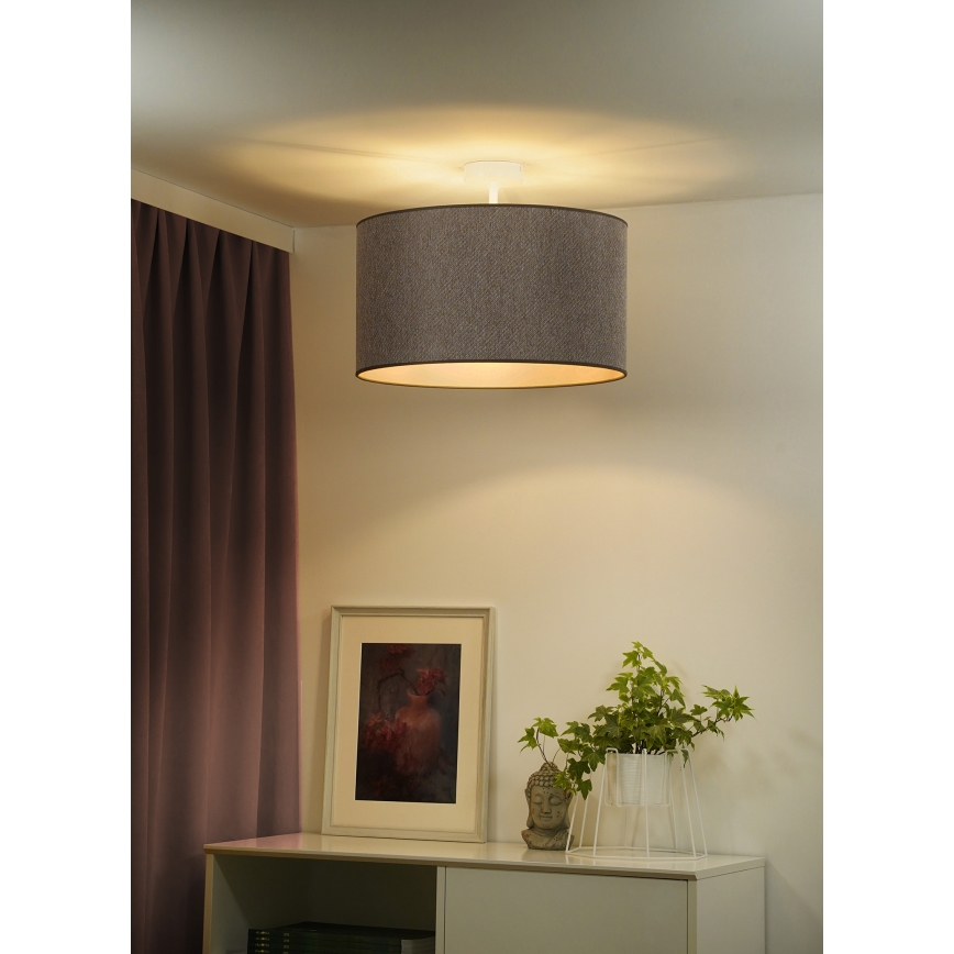 Duolla - Surface-mounted chandelier ROLLER ECO RECYCLING 1xE27/15W/230V d. 45 cm brown