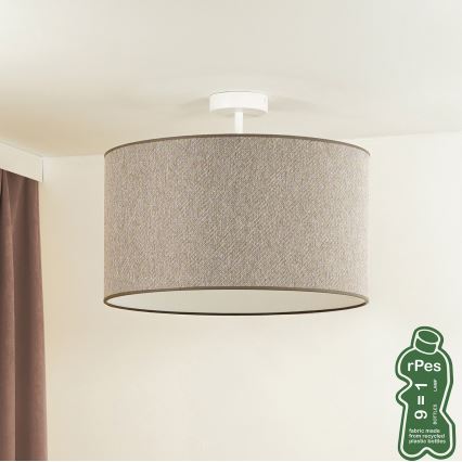 Duolla - Surface-mounted chandelier ROLLER ECO RECYCLING 1xE27/15W/230V d. 45 cm brown