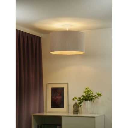 Duolla - Surface-mounted chandelier ROLLER ECO RECYCLING 1xE27/15W/230V d. 45 cm creamy