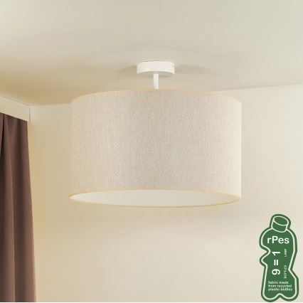 Duolla - Surface-mounted chandelier ROLLER ECO RECYCLING 1xE27/15W/230V d. 45 cm creamy