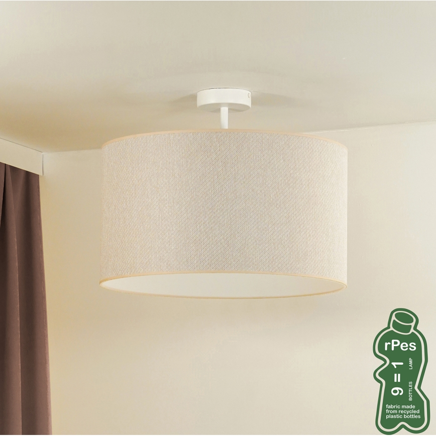 Duolla - Surface-mounted chandelier ROLLER ECO RECYCLING 1xE27/15W/230V d. 45 cm creamy