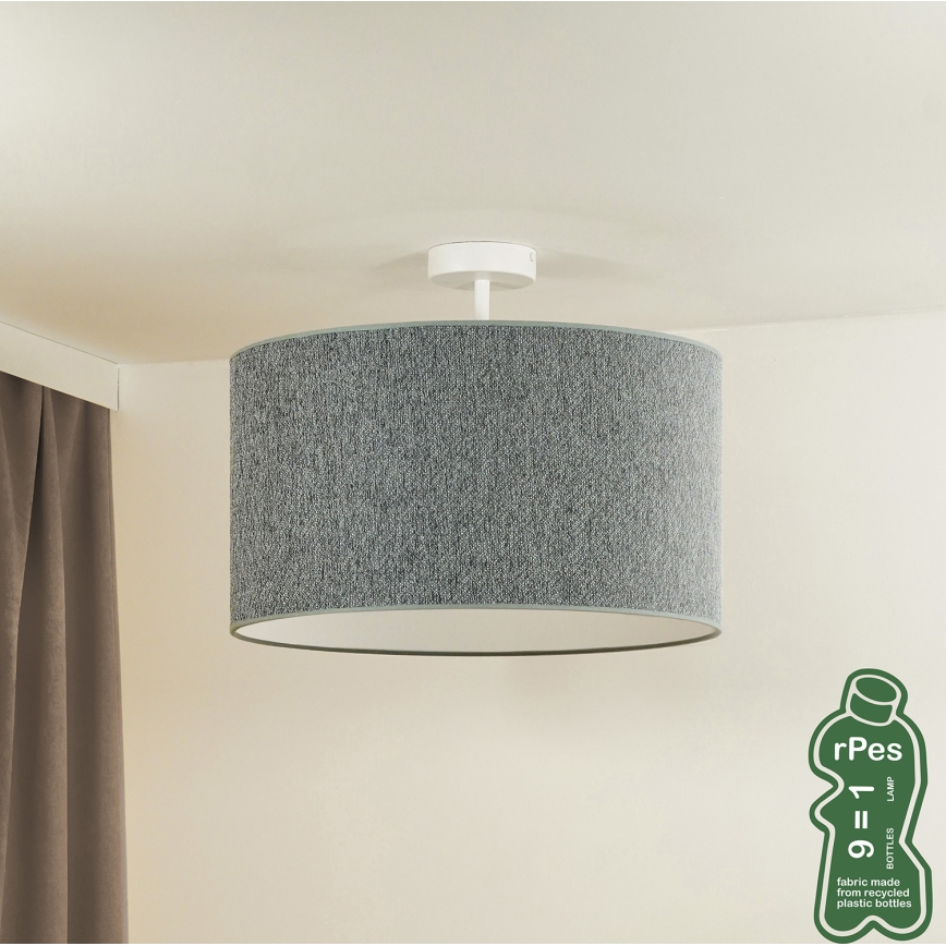 Duolla - Surface-mounted chandelier ROLLER ECO RECYCLING 1xE27/15W/230V d. 45 cm green