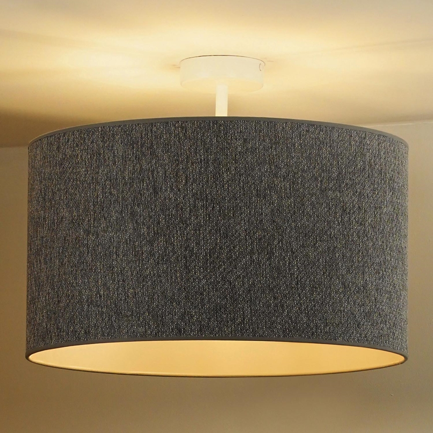 Duolla - Surface-mounted chandelier ROLLER ECO RECYCLING 1xE27/15W/230V d. 45 cm grey
