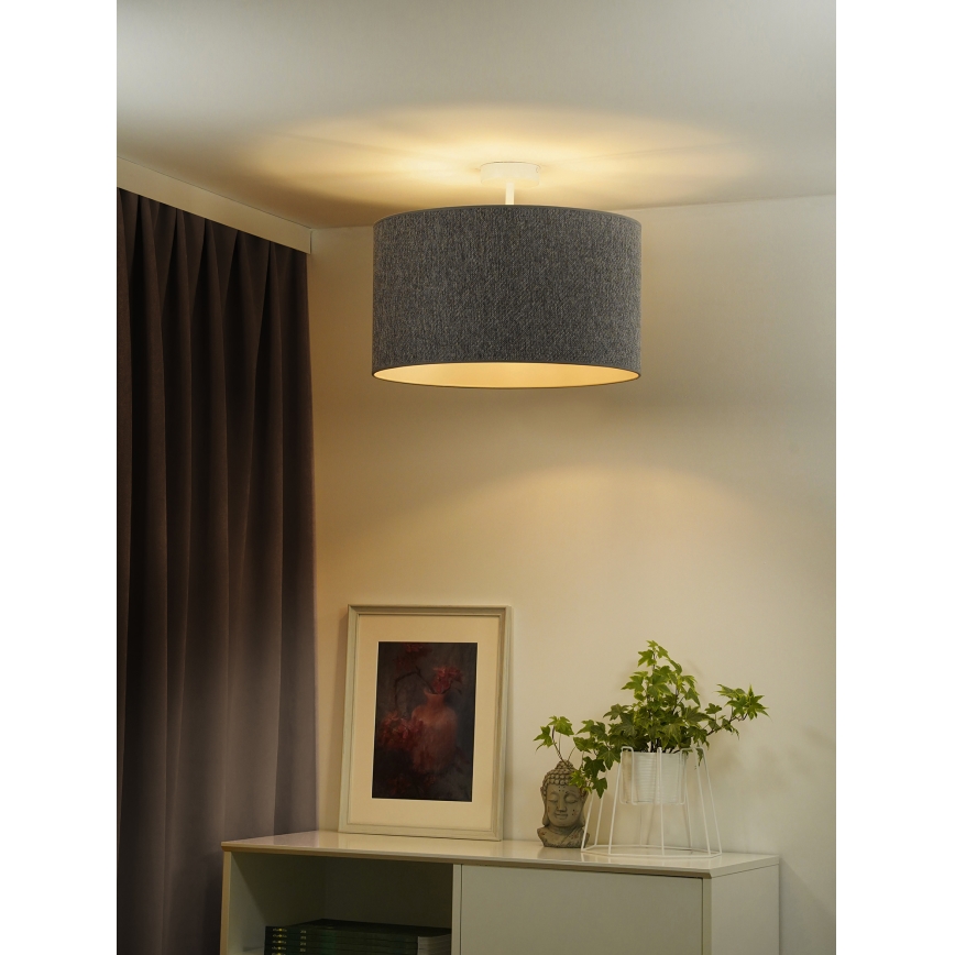 Duolla - Surface-mounted chandelier ROLLER ECO RECYCLING 1xE27/15W/230V d. 45 cm grey