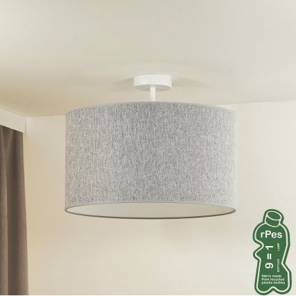 Duolla - Surface-mounted chandelier ROLLER ECO RECYCLING 1xE27/15W/230V d. 45 cm grey