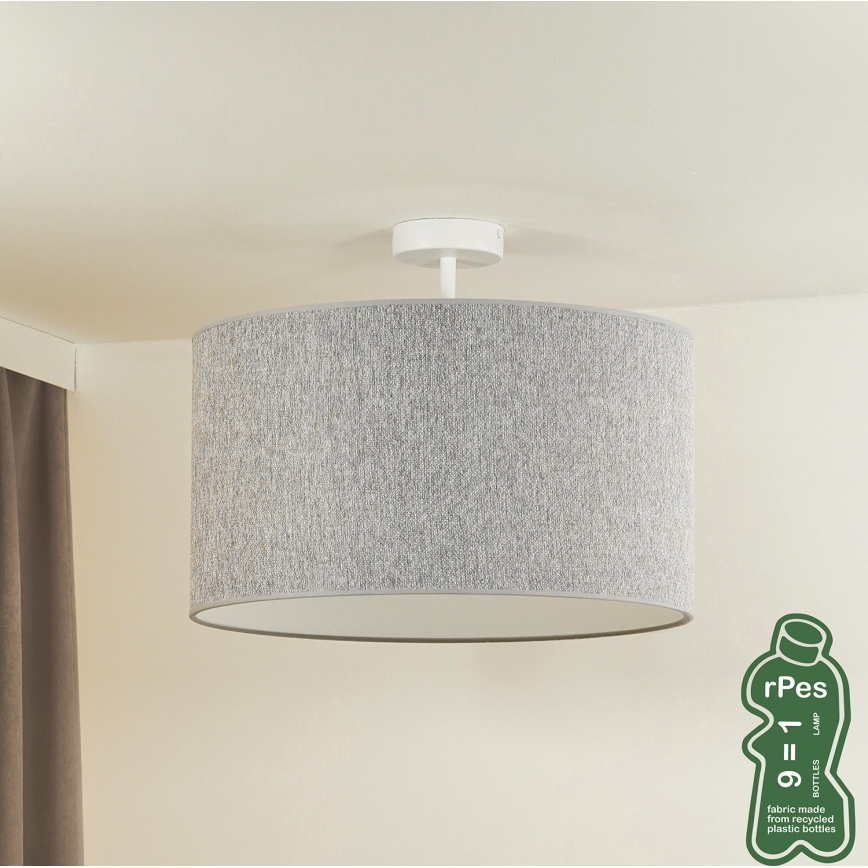 Duolla - Surface-mounted chandelier ROLLER ECO RECYCLING 1xE27/15W/230V d. 45 cm grey