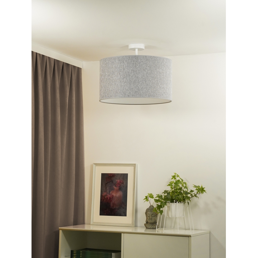 Duolla - Surface-mounted chandelier ROLLER ECO RECYCLING 1xE27/15W/230V d. 45 cm grey