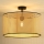 Duolla - Surface-mounted chandelier ROLLER RATTAN 1xE27/15W/230V d. 45 cm beige/black